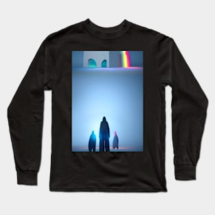 3 ETHEREAL COOL GHOSTS ON  HALLOWEEN Long Sleeve T-Shirt